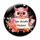 Cabochon Verre - une chouette maman