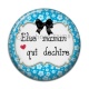 Cabochon Résine - élue maman qui déchire
