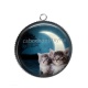 Pendentif Cabochon Argent - chaton