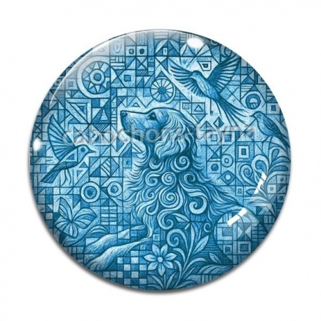 Cabochon Verre - chien