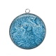 Pendentif Cabochon Argent - chien