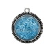 Pendentif Cabochon Argent - chien