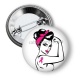 Badge - octobre rose