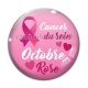 Cabochon Verre - octobre rose