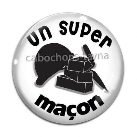 Cabochon Verre - un super maçon