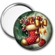 Miroir de poche - botte de noël
