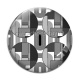 Cabochon Verre -  motif géométrique