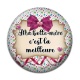 Cabochon Résine - ma belle mère c'est la meilleure