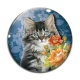 Cabochon Verre - chat