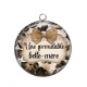 Pendentif Cabochon Argent - une formidable belle mère