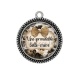 Pendentif Cabochon Argent - une formidable belle mère