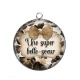 Pendentif Cabochon Argent - une super belle soeur