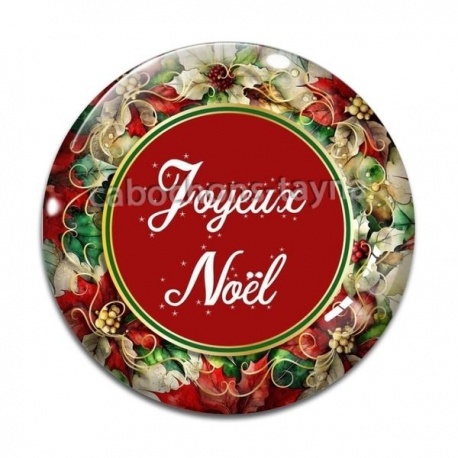 Cabochon Verre - joyeux noël