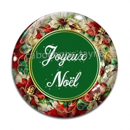 Cabochon Verre - joyeux noël