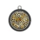 Pendentif Cabochon Argent -  fausse peau