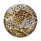 Cabochon Verre -  fausse peau