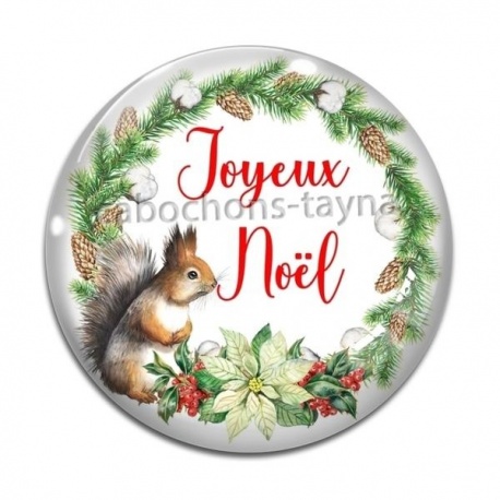Cabochon Verre - joyeux noël