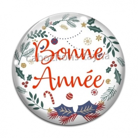 Cabochon Verre - joyeux noël