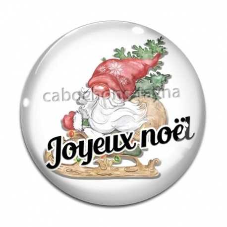 Cabochon Verre - joyeux noël