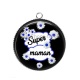 Pendentif Cabochon Argent - super maman