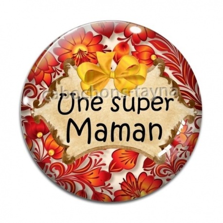 Cabochon Verre - super maman