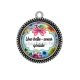 Pendentif Cabochon Argent - une belle soeur géniale