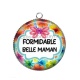 Pendentif Cabochon Argent - formidable belle maman