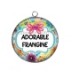 Pendentif Cabochon Argent - adorable frangine