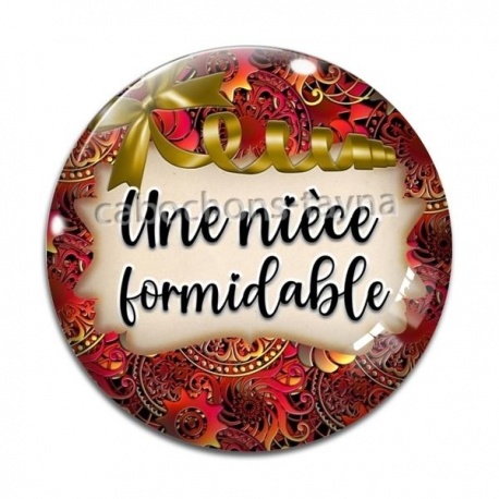 Cabochon Verre - une nièce formidable