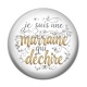 Cabochon Résine - je suis une marraine qui déchire