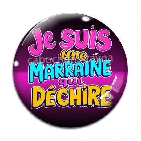 Cabochon Verre - je suis une belle soeur qui déchire
