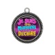Pendentif Cabochon Argent - je suis une belle soeur qui déchire