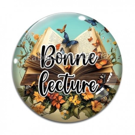 Cabochon Verre -  bonne lecture