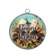 Pendentif Cabochon Argent -  bonne lecture