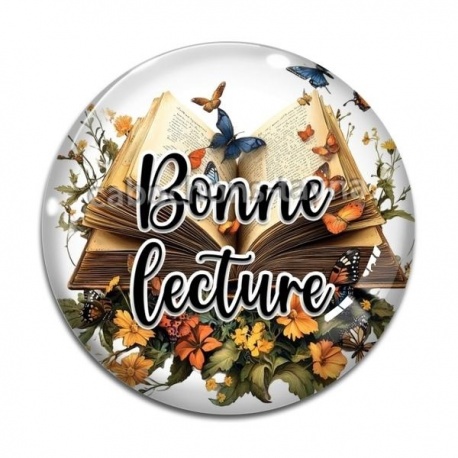 Cabochon Verre -  bonne lecture