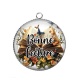 Pendentif Cabochon Argent -  bonne lecture