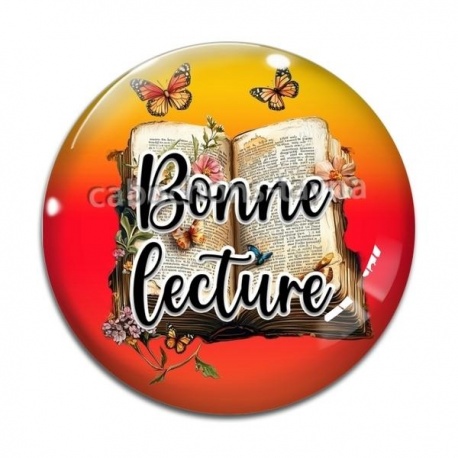 Cabochon Verre -  bonne lecture