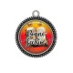 Pendentif Cabochon Argent -  bonne lecture