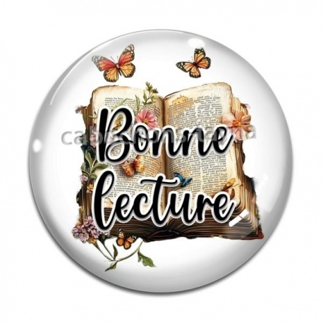 Cabochon Verre -  bonne lecture