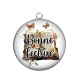 Pendentif Cabochon Argent -  bonne lecture