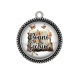 Pendentif Cabochon Argent -  bonne lecture