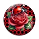 Cabochon Verre - coccinelle