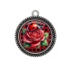Pendentif Cabochon Argent - coccinelle