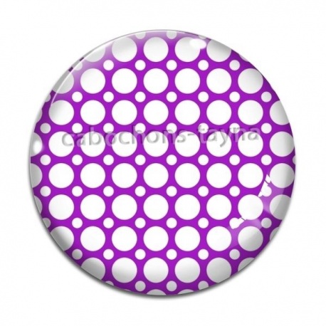 Cabochon Verre - pois
