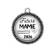 Pendentif Cabochon Argent - future mamie 2026