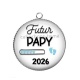 Pendentif Cabochon Argent - futur papy 2026