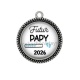 Pendentif Cabochon Argent - futur papy 2026