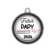 Pendentif Cabochon Argent - futur papy 2026