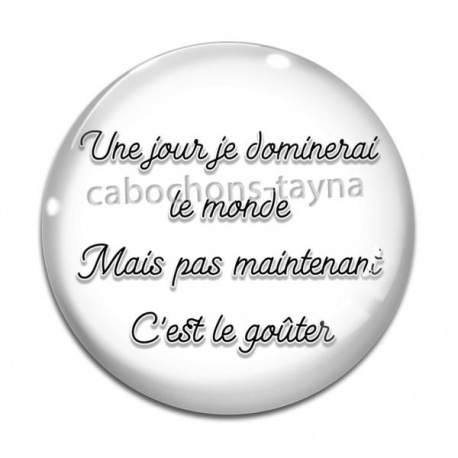 Cabochon Verre - proverbe