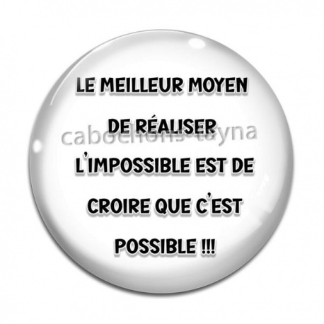Cabochon Verre - proverbe